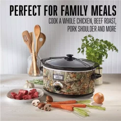 Cookers Weston Realtree Edge 5 Qt. Camouflage Slow Cooker With Lid Strap 13 Cookers Weston Realtree Edge 5 Qt. Camouflage Slow Cooker With Lid Strap -Dessert Makers Popular Store camouflage weston slow cookers 03 2100 re 4f 1000