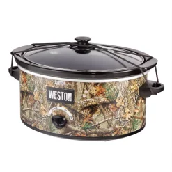 Cookers Weston Realtree Edge 5 Qt. Camouflage Slow Cooker With Lid Strap