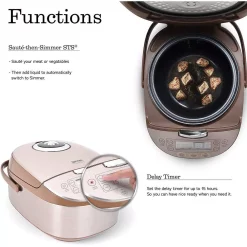 Cookers AROMA 4 Qt. Champagne Electric Multi-Cooker With Ceramic Pot 12 Cookers AROMA 4 Qt. Champagne Electric Multi-Cooker With Ceramic Pot -Dessert Makers Popular Store champagne aroma multi cookers mtc 8008 44 1000