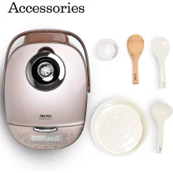 Cookers AROMA 4 Qt. Champagne Electric Multi-Cooker With Ceramic Pot 13 Cookers AROMA 4 Qt. Champagne Electric Multi-Cooker With Ceramic Pot -Dessert Makers Popular Store champagne aroma multi cookers mtc 8008 fa 1000