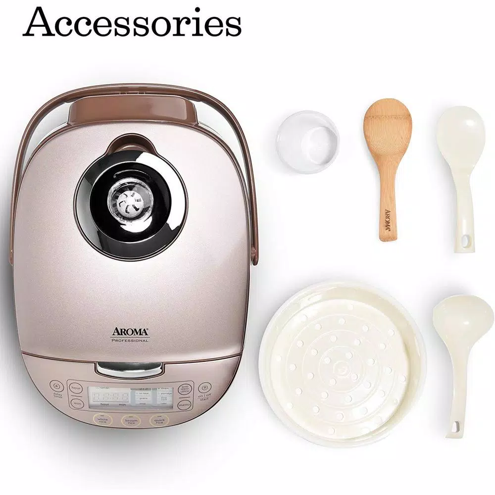 Cookers AROMA 4 Qt. Champagne Electric Multi-Cooker With Ceramic Pot 8 Cookers AROMA 4 Qt. Champagne Electric Multi-Cooker With Ceramic Pot - Image 6