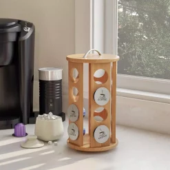 Coffee Makers Classic Cuisine 30-Count Bamboo Coffee Pod Carousel 9 Coffee Makers Classic Cuisine 30-Count Bamboo Coffee Pod Carousel -Dessert Makers Popular Store classic cuisine coffee accessories hw0500062 31 1000