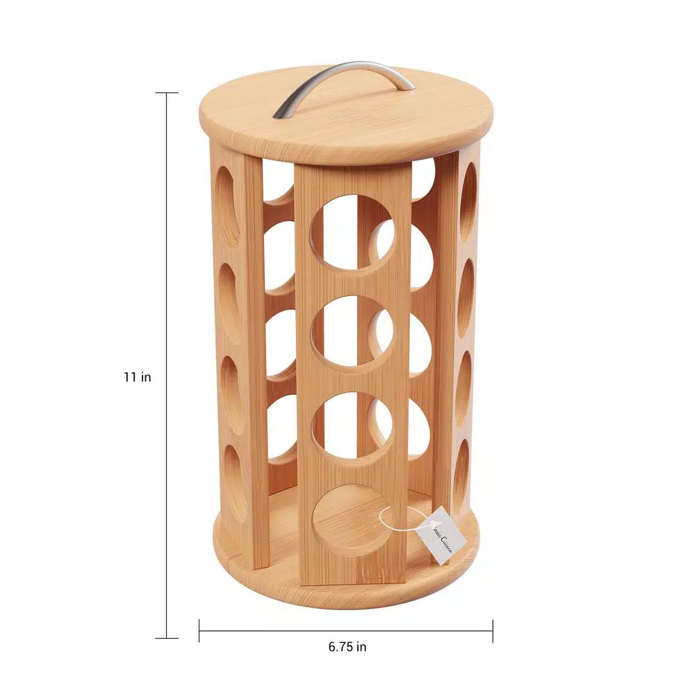 Coffee Makers Classic Cuisine 30-Count Bamboo Coffee Pod Carousel 4 Coffee Makers Classic Cuisine 30-Count Bamboo Coffee Pod Carousel - Image 2