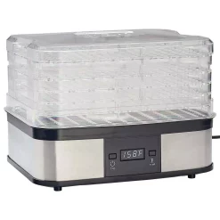 Food Processing LEM 5-Tray Clear And Black Food Dehydrator