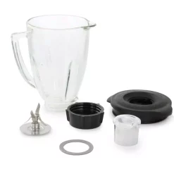 Mixers Better Chef 6-Piece 48 Oz. Round Blender Glass Jar Replacement Kit -Dessert Makers Popular Store clear better chef mixer attachments 985111566m 1f 1000
