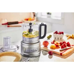 Food Processing KitchenAid 7-Cup 3-Speed Contour Silver Food Processor With Locking Lid 13 Food Processing KitchenAid 7-Cup 3-Speed Contour Silver Food Processor With Locking Lid -Dessert Makers Popular Store contour silver kitchenaid food processors kfp0718cu 66 1000