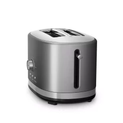 Toasters KitchenAid 2-Slice Contour Silver Wide Slot Toaster With Crumb Tray 15 Toasters KitchenAid 2-Slice Contour Silver Wide Slot Toaster With Crumb Tray -Dessert Makers Popular Store contour silver kitchenaid pop up toasters kmt2116cu 44 1000