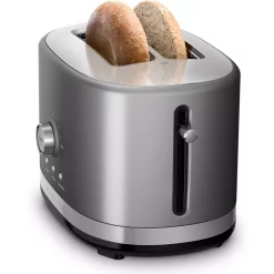 Toasters KitchenAid 2-Slice Contour Silver Wide Slot Toaster With Crumb Tray 13 Toasters KitchenAid 2-Slice Contour Silver Wide Slot Toaster With Crumb Tray -Dessert Makers Popular Store contour silver kitchenaid pop up toasters kmt2116cu 4f 1000