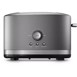 Toasters KitchenAid 2-Slice Contour Silver Wide Slot Toaster With Crumb Tray