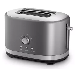 Toasters KitchenAid 2-Slice Contour Silver Wide Slot Toaster With Crumb Tray 12 Toasters KitchenAid 2-Slice Contour Silver Wide Slot Toaster With Crumb Tray -Dessert Makers Popular Store contour silver kitchenaid pop up toasters kmt2116cu c3 1000