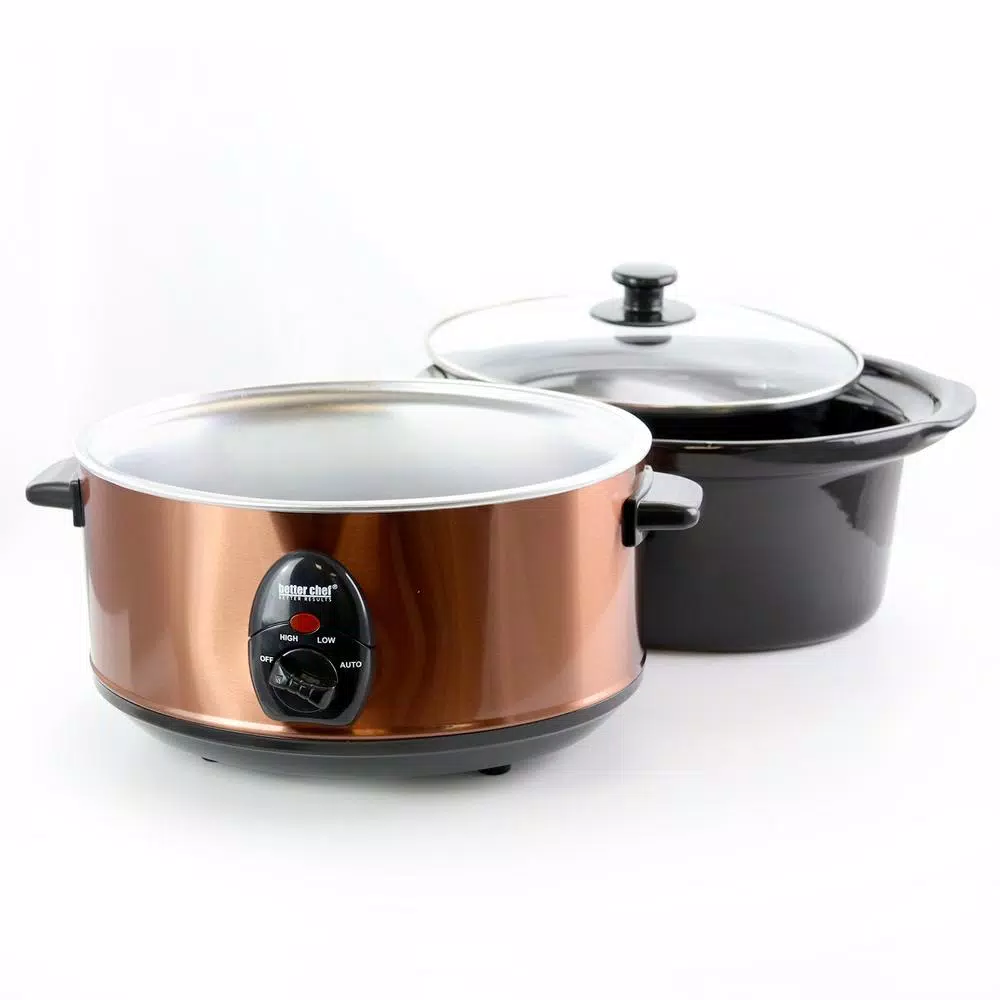 Cookers Better Chef 3.6 Qt. Copper Oval Slow Cooker 6 Cookers Better Chef 3.6 Qt. Copper Oval Slow Cooker - Image 4