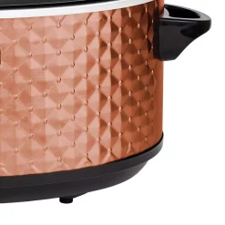 Cookers Brentwood Appliances Diamond 7 Qt. Copper Slow Cooker With Tempered Glass Lid 16 Cookers Brentwood Appliances Diamond 7 Qt. Copper Slow Cooker With Tempered Glass Lid -Dessert Makers Popular Store copper brentwood appliances slow cookers sc 157c 76 1000