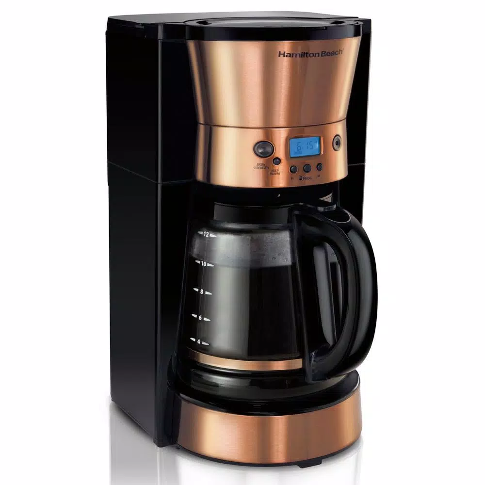 Coffee Makers Hamilton Beach 12 Cup Programmable Coffeemaker In Copper 3 Coffee Makers Hamilton Beach 12 Cup Programmable Coffeemaker In Copper