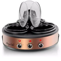 Cookers MegaChef Triple 4.5 Qt. Copper Slow Cooker With Glass Lids 11 Cookers MegaChef Triple 4.5 Qt. Copper Slow Cooker With Glass Lids -Dessert Makers Popular Store copper megachef slow cookers 985109462m 4f 1000