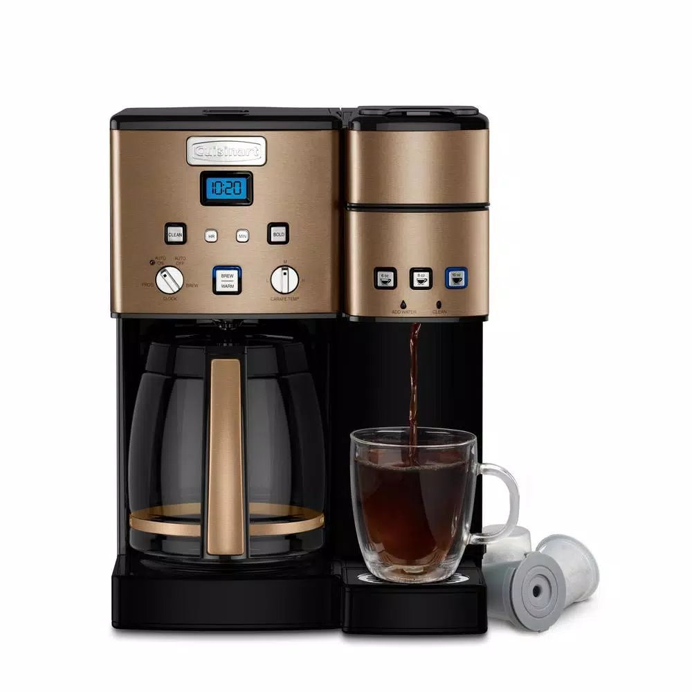 Coffee Makers Cuisinart Coffee Center 12-Cup Copper Stainless Coffee Maker And Single-Serve Brewer 3 Coffee Makers Cuisinart Coffee Center 12-Cup Copper Stainless Coffee Maker And Single-Serve Brewer