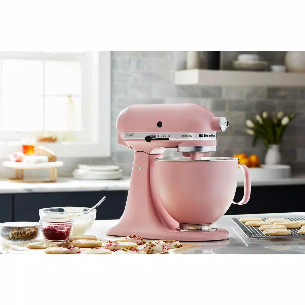 Mixers KitchenAid 5 Qt. Tilt-Head Dried Rose Colorfast Finish Stainless Steel Bowl 4 Mixers KitchenAid 5 Qt. Tilt-Head Dried Rose Colorfast Finish Stainless Steel Bowl - Image 2