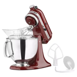 Mixers KitchenAid Artisan 5 Qt. 10-Speed Gloss Cinnamon Stand Mixer With Flat Beater, Wire Whip And Dough Hook Attachments -Dessert Makers Popular Store gloss cinnamon kitchenaid stand mixers ksm150psgc c3 1000 1