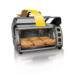 Toasters Hamilton Beach Easy Reach 1400 W 6-Slice Gray Convection Toaster Oven With Built-In Timer 9 Toasters Hamilton Beach Easy Reach 1400 W 6-Slice Gray Convection Toaster Oven With Built-In Timer -Dessert Makers Popular Store gray hamilton beach toaster ovens 31126d 4f 1000