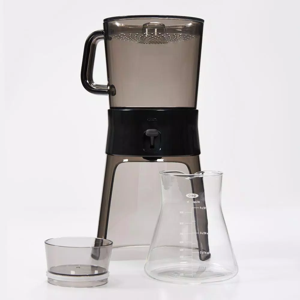 Coffee Makers OXO Good Grips 4-Cup Gray Cold Brew Drip Coffee Maker With Filter 4 Coffee Makers OXO Good Grips 4-Cup Gray Cold Brew Drip Coffee Maker With Filter - Image 2