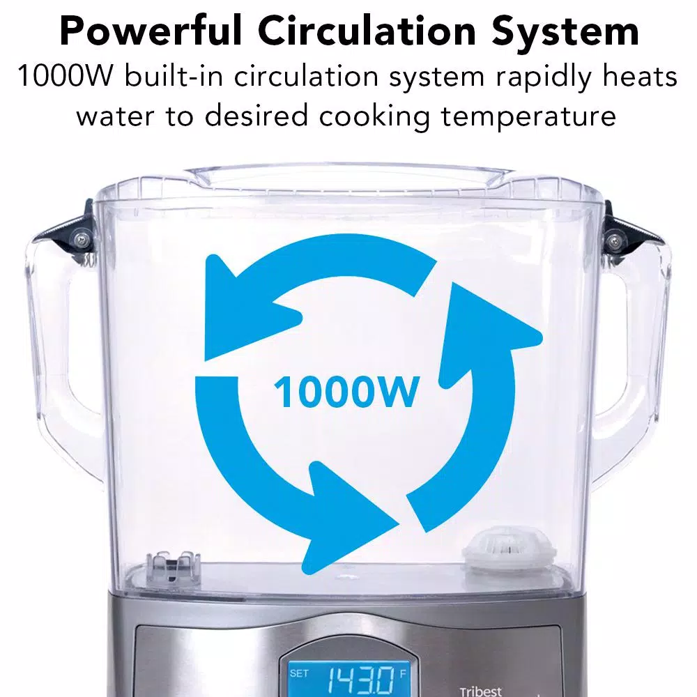Cookers Tribest Sousvant 12 Qt. Sous Vide Stainless Steel Circulator Slow Cooker 8 Cookers Tribest Sousvant 12 Qt. Sous Vide Stainless Steel Circulator Slow Cooker - Image 6