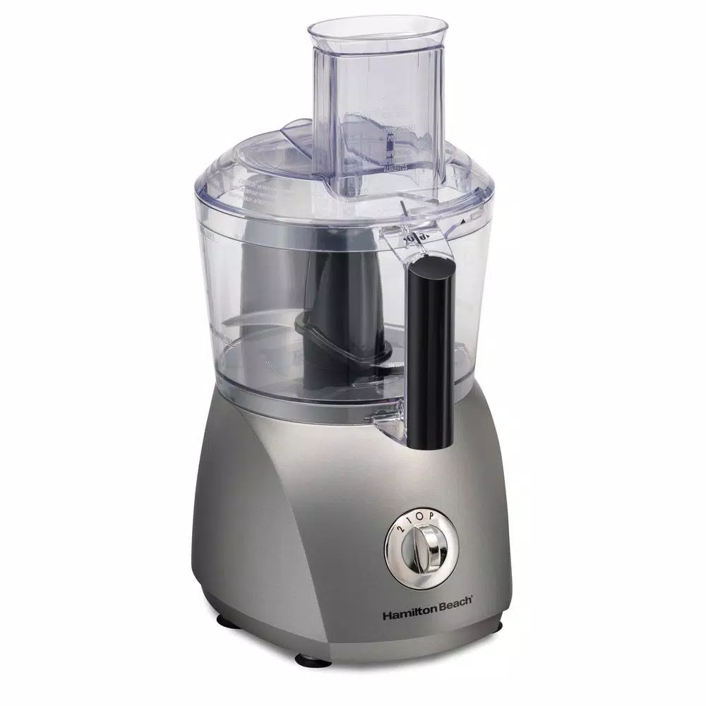 Food Processing Hamilton Beach 10-Cup 3-Speed Grey Food Processor With 6 Functions 3 Food Processing Hamilton Beach 10-Cup 3-Speed Grey Food Processor With 6 Functions