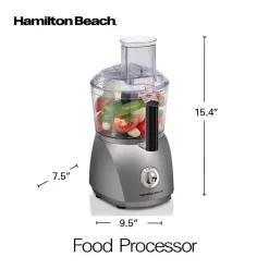 Food Processing Hamilton Beach 10-Cup 3-Speed Grey Food Processor With 6 Functions 15 Food Processing Hamilton Beach 10-Cup 3-Speed Grey Food Processor With 6 Functions -Dessert Makers Popular Store grey hamilton beach food processors 70671 76 1000