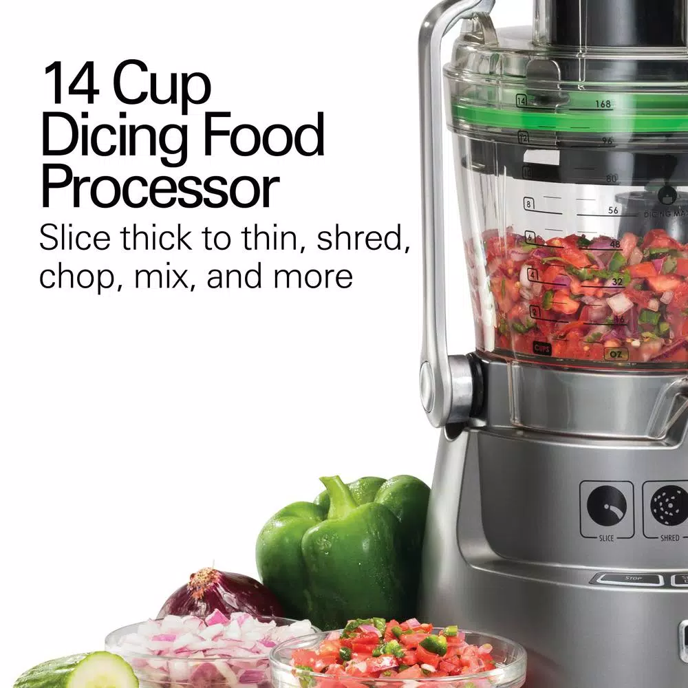 Food Processing Hamilton Beach Professional 14 Cup Silver Dicing Food Processor 4 Food Processing Hamilton Beach Professional 14 Cup Silver Dicing Food Processor - Image 2