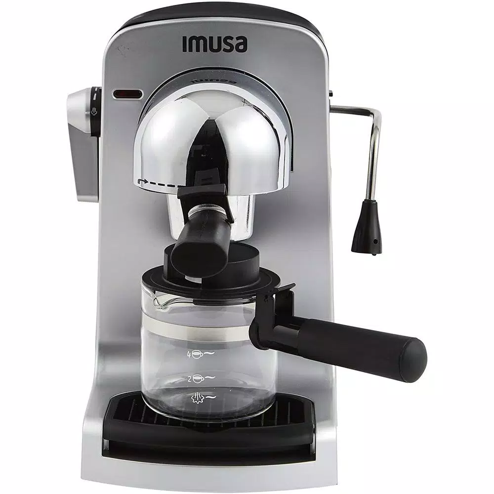 Coffee Makers IMUSA 4-Cup Grey Espresso And Cappuccino Machine With Milk Frothier 3 Coffee Makers IMUSA 4-Cup Grey Espresso And Cappuccino Machine With Milk Frothier