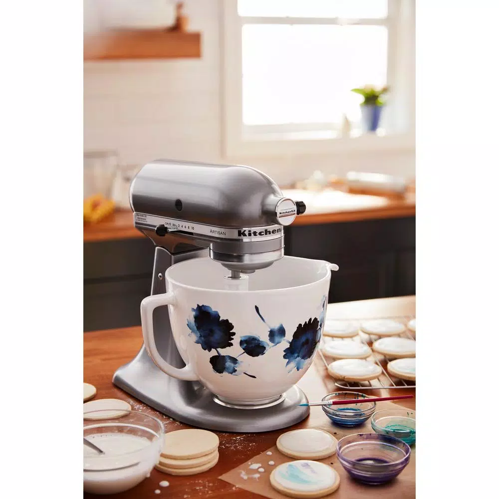 Mixers KitchenAid 5 Qt. Ink Watercolor Patterned Ceramic Bowl 4 Mixers KitchenAid 5 Qt. Ink Watercolor Patterned Ceramic Bowl - Image 2