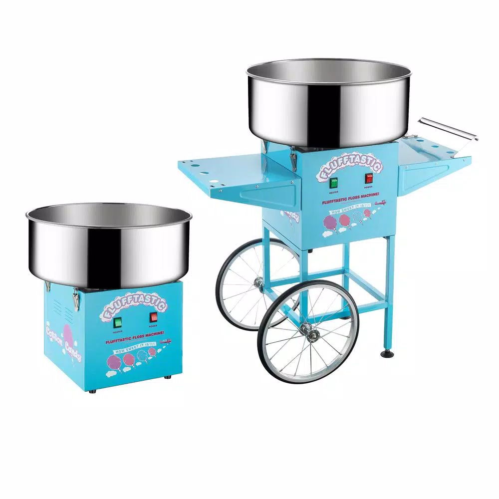 Dessert Makers Great Northern Blue Flufftastic Commercial Cotton Candy Machine With Cart 6 Dessert Makers Great Northern Blue Flufftastic Commercial Cotton Candy Machine With Cart - Image 4