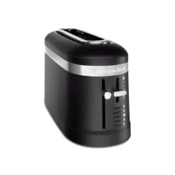Toasters KitchenAid 4-Slice Matte Black Long Slot Toaster With High-Lift Lever 7 Toasters KitchenAid 4-Slice Matte Black Long Slot Toaster With High-Lift Lever -Dessert Makers Popular Store matte black kitchenaid pop up toasters kmt5115bm 4f 1000