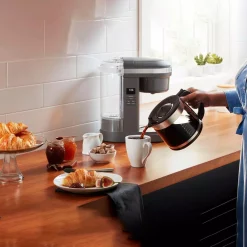 Coffee Makers KitchenAid 12-Cup Matte Grey Drip Coffee Maker With Spiral Showerhead -Dessert Makers Popular Store matte grey kitchenaid drip coffee makers kcm1208dg 1f 1000