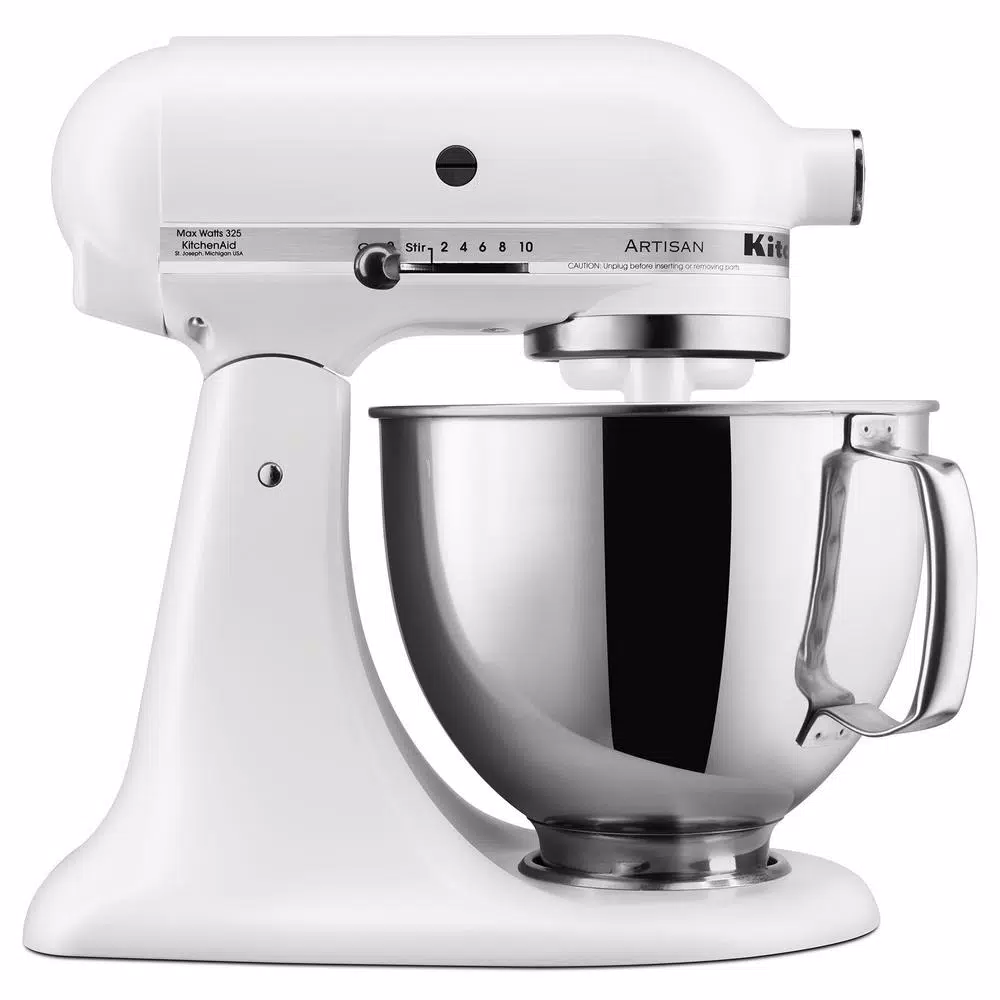 Mixers KitchenAid Artisan Series 5 Qt. 10-Speed Tilt-Head Stand Mixer -Matte White 3 Mixers KitchenAid Artisan Series 5 Qt. 10-Speed Tilt-Head Stand Mixer -Matte White