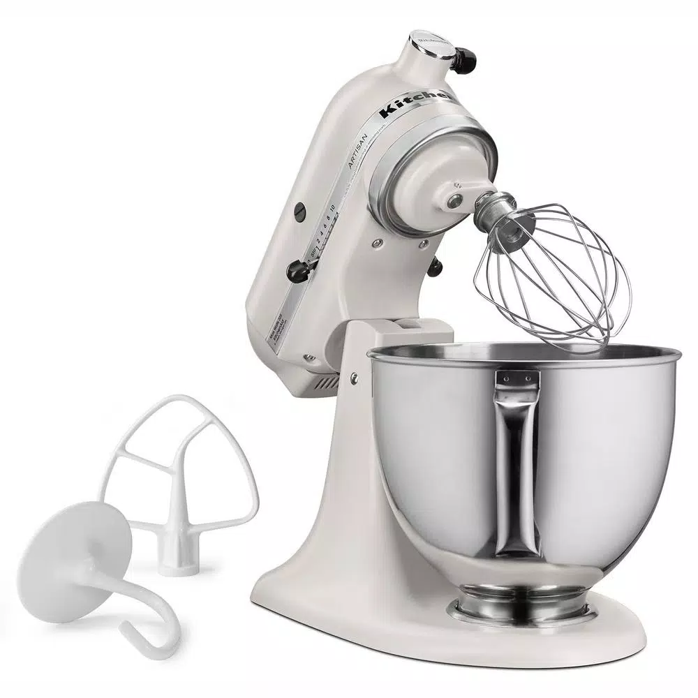 Mixers KitchenAid Artisan Series 5 Qt. 10-Speed Tilt-Back Stand Mixer – Matte Milkshake 5 Mixers KitchenAid Artisan Series 5 Qt. 10-Speed Tilt-Back Stand Mixer – Matte Milkshake - Image 3