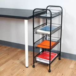 Coffee Makers Mind Reader Roll 4-Shelf Rolling Black Metal Mesh Coffee Cart 15 Coffee Makers Mind Reader Roll 4-Shelf Rolling Black Metal Mesh Coffee Cart -Dessert Makers Popular Store mind reader coffee accessories 4tocart blk 31 1000