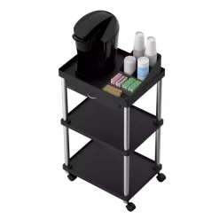 Coffee Makers Mind Reader 3-Tier 7-Compartment Rolling Black Coffee Cart 13 Coffee Makers Mind Reader 3-Tier 7-Compartment Rolling Black Coffee Cart -Dessert Makers Popular Store mind reader coffee accessories cartcoff blk 44 1000