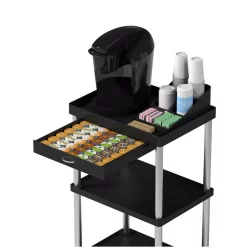 Coffee Makers Mind Reader 3-Tier 7-Compartment Rolling Black Coffee Cart 15 Coffee Makers Mind Reader 3-Tier 7-Compartment Rolling Black Coffee Cart -Dessert Makers Popular Store mind reader coffee accessories cartcoff blk 76 1000