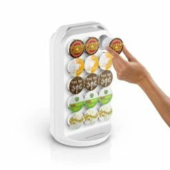 Coffee Makers Mind Reader 30-Capacity White K-Cup Storage And Coffee Pod Carousel 12 Coffee Makers Mind Reader 30-Capacity White K-Cup Storage And Coffee Pod Carousel -Dessert Makers Popular Store mind reader coffee accessories crs02 wht 1f 1000