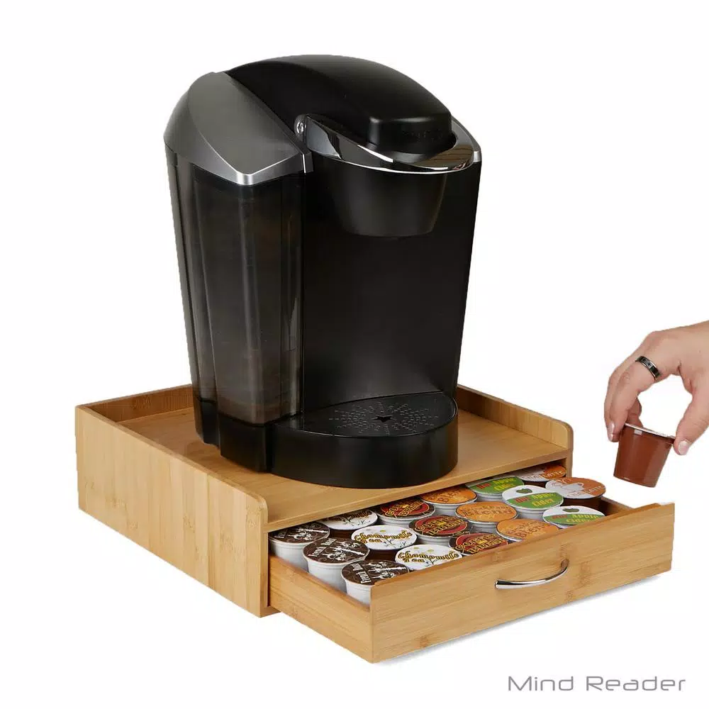 Coffee Makers Mind Reader 32-Capacity Bamboo Brown K-Cup Storage Drawer With Lip Panel 4 Coffee Makers Mind Reader 32-Capacity Bamboo Brown K-Cup Storage Drawer With Lip Panel - Image 2