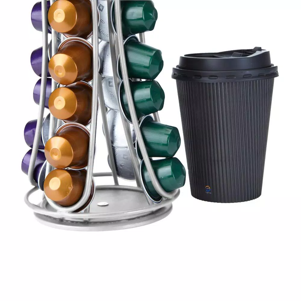 Coffee Makers Mind Reader Nespresso Coffee Black Metal Capsule Holder Dispenser (Holds 44) 8 Coffee Makers Mind Reader Nespresso Coffee Black Metal Capsule Holder Dispenser (Holds 44) - Image 6