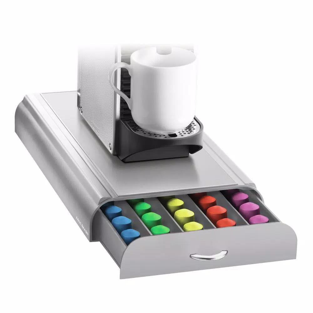 Coffee Makers Mind Reader Anchor 50-Capacity Silver Nespresso Coffee Capsule Drawer 8 Coffee Makers Mind Reader Anchor 50-Capacity Silver Nespresso Coffee Capsule Drawer - Image 6