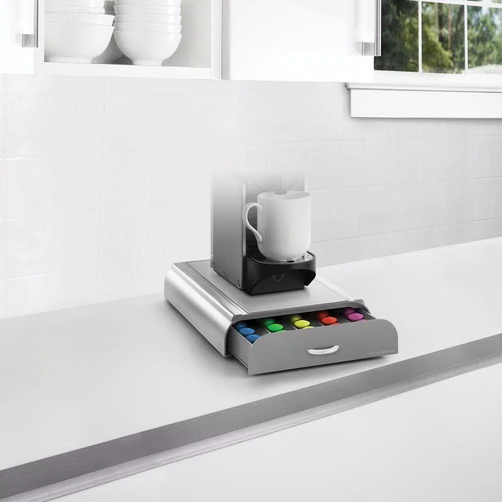 Coffee Makers Mind Reader Anchor 50-Capacity Silver Nespresso Coffee Capsule Drawer 4 Coffee Makers Mind Reader Anchor 50-Capacity Silver Nespresso Coffee Capsule Drawer - Image 2