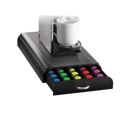 Coffee Makers Mind Reader Anchor 50-Capacity Black Nespresso Capsule Storage Drawer -Dessert Makers Popular Store mind reader coffee accessories nestry01 blk 76 1000