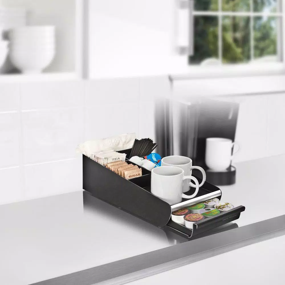 Coffee Makers Mind Reader Vesta Coffee 18-Capacity Condiment Organizer With K-Cup Storage Drawer 6 Coffee Makers Mind Reader Vesta Coffee 18-Capacity Condiment Organizer With K-Cup Storage Drawer - Image 4
