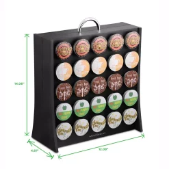 Coffee Makers Mind Reader Wall 50-Capacity Black K-Cup Storage Rack -Dessert Makers Popular Store mind reader coffee accessories rac01 blk 44 1000