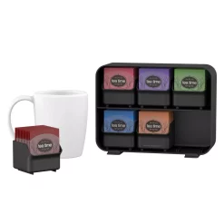 Coffee Makers Mind Reader Clutch 6-Drawer 90-Bag Black Tea Bag Holder 11 Coffee Makers Mind Reader Clutch 6-Drawer 90-Bag Black Tea Bag Holder -Dessert Makers Popular Store mind reader coffee accessories stborg blk 1f 1000