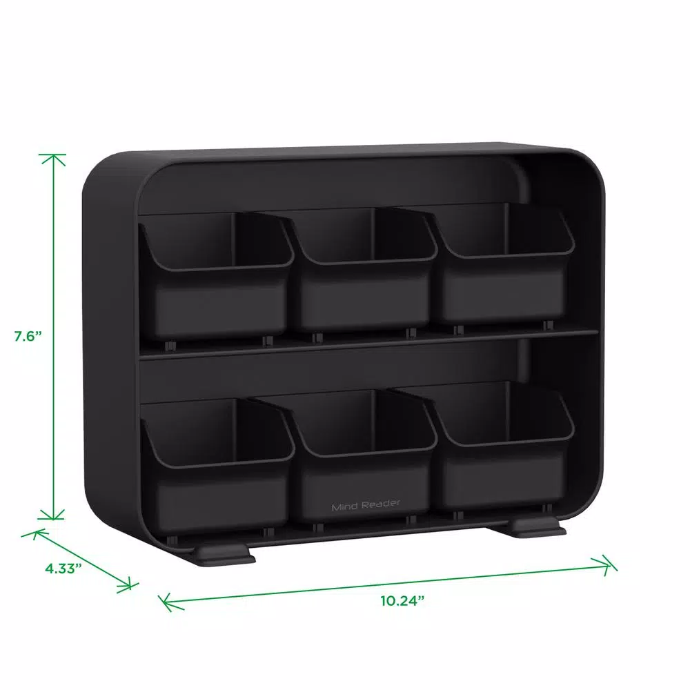 Coffee Makers Mind Reader Clutch 6-Drawer 90-Bag Black Tea Bag Holder 8 Coffee Makers Mind Reader Clutch 6-Drawer 90-Bag Black Tea Bag Holder - Image 6