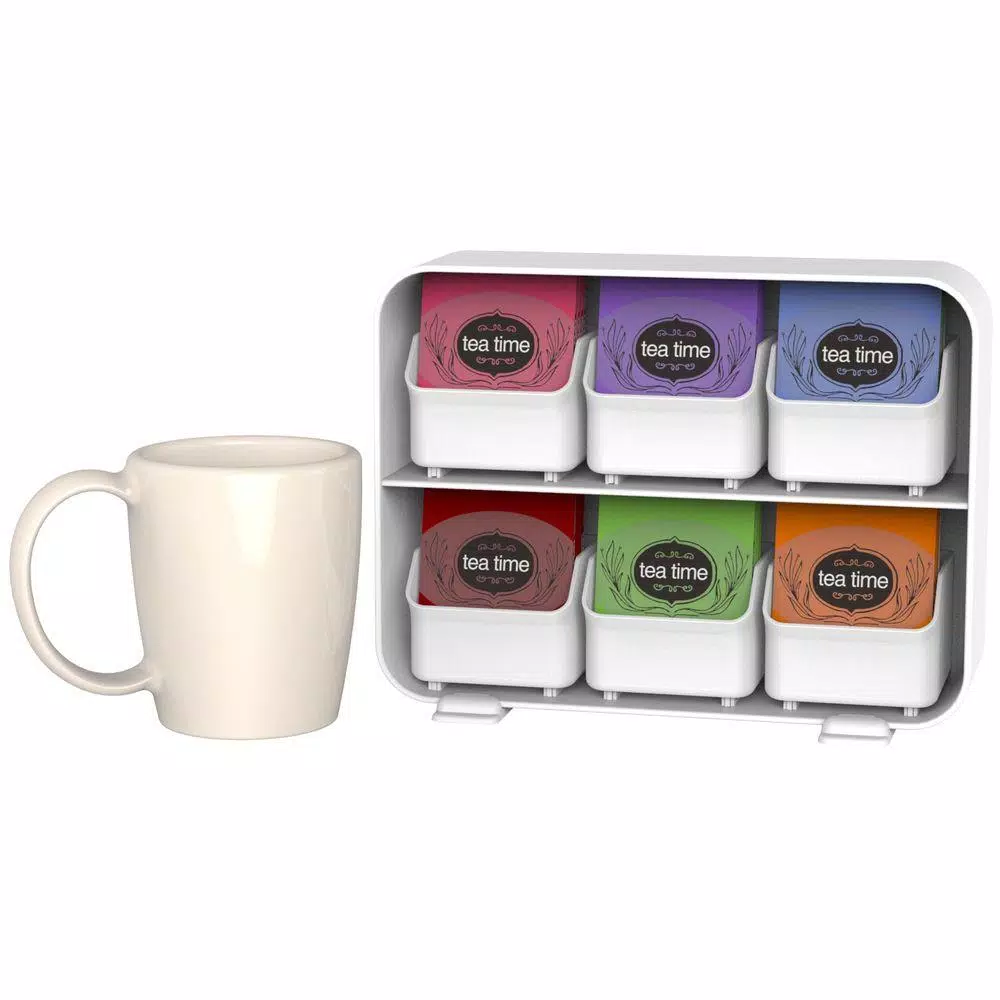 Coffee Makers Mind Reader Clutch 6-Drawer 90-Bag White Tea Bag Holder 7 Coffee Makers Mind Reader Clutch 6-Drawer 90-Bag White Tea Bag Holder - Image 5