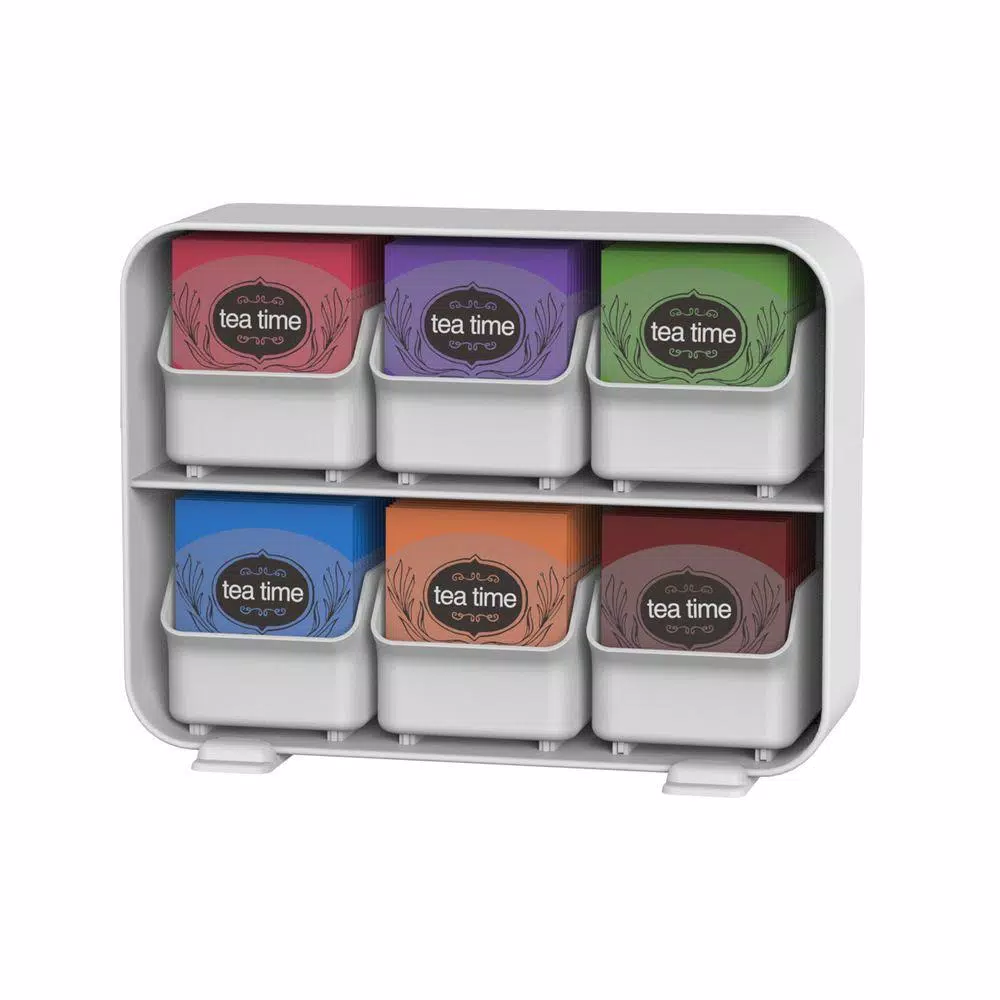 Coffee Makers Mind Reader Clutch 6-Drawer 90-Bag White Tea Bag Holder 4 Coffee Makers Mind Reader Clutch 6-Drawer 90-Bag White Tea Bag Holder - Image 2