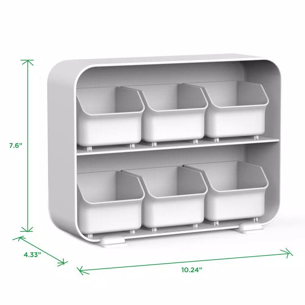 Coffee Makers Mind Reader Clutch 6-Drawer 90-Bag White Tea Bag Holder 8 Coffee Makers Mind Reader Clutch 6-Drawer 90-Bag White Tea Bag Holder - Image 6